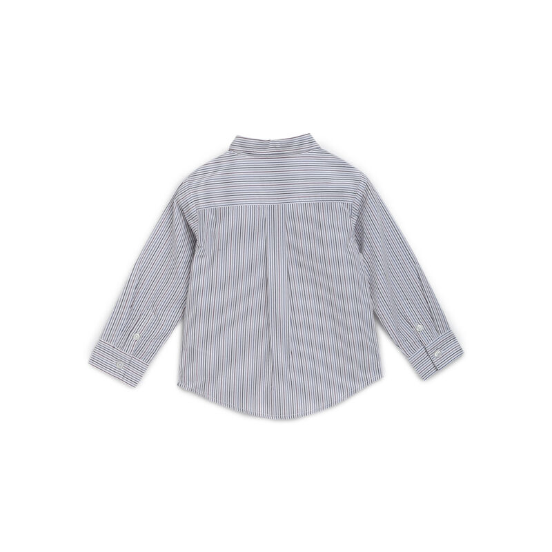 Boys Natural Striped Long Sleeve Shirt image number 1